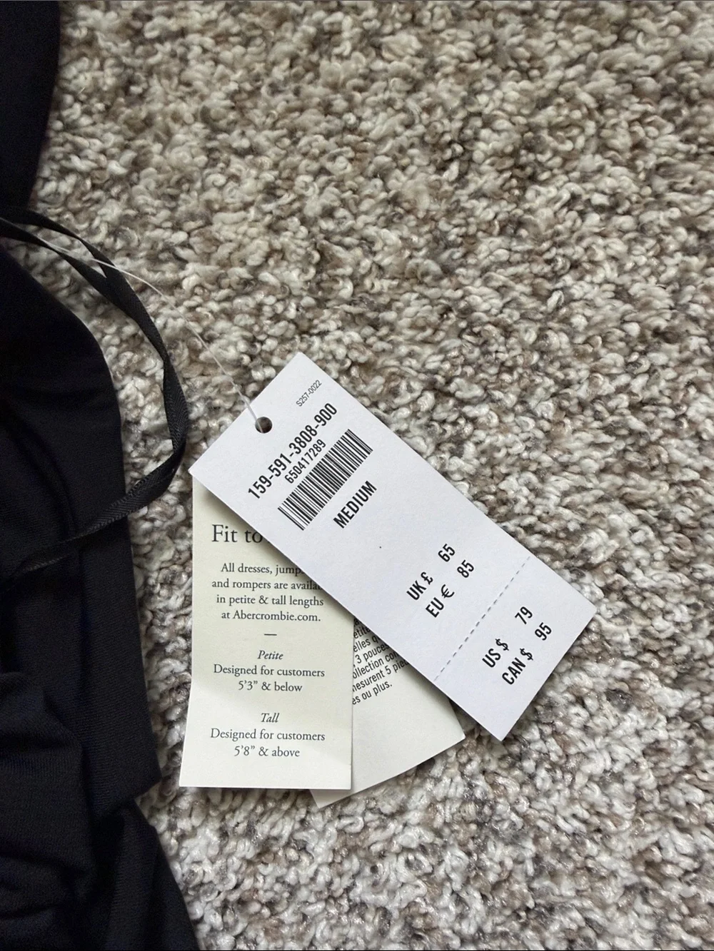 Abercrombie & Fitch Black Backless Halter Ruched Dress - Picture 2 of 3